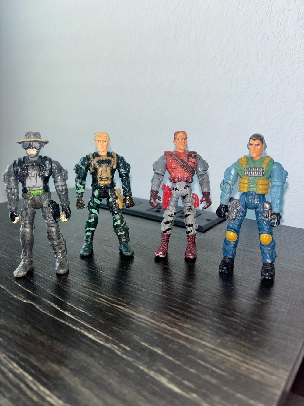 Four Vintage Action Figures “Commando Force”
